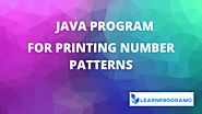 20 Different Number Pattern Program in Java - LearnProgramo