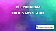 Binary Search Program in C++ | Binary Search in C++ Program