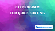 Quick Sort Program in C++ - [Algorithm with Explanation] - LearnProgramo